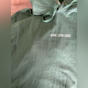 Aimé Leon Dore French terry cotton kanga hoodie
